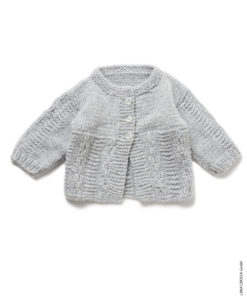 Strickset Jacke Mit Strukturmuster Aus Cool Merino Big Von Lana Grossa 4 Hw2023 Infanti 20 Lana Grossa 9460820 M24 Mf2