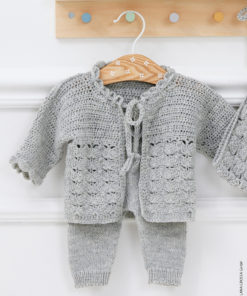 Strickset Häkeljäckchen Mit Muschelmuster Aus Cool Wool Baby Von Lana Grossa 5 Hw2023 Infanti 20 Lana Grossa 9460820 M28 Mf3 1