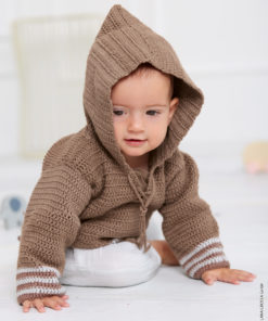 Strickset Kapuzenpulli Gehäkelt Aus Soft Cotton Von Lana Grossa 5 Hw2023 Infanti 20 Lana Grossa 9460820 M30 Mf3 1