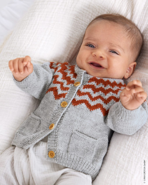 Cardigan Mit Jacquardmuster - Cool Wool Baby