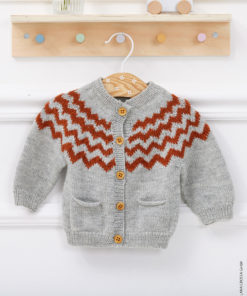 Strickset Cardigan Mit Jacquardmuster Aus Cool Wool Baby Von Lana Grossa 5 Hw2023 Infanti 20 Lana Grossa 9460820 M40 Mf3 1