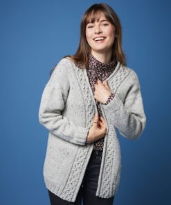 Strickset Jacke Asta aus Como Grande Tweed von Lamana