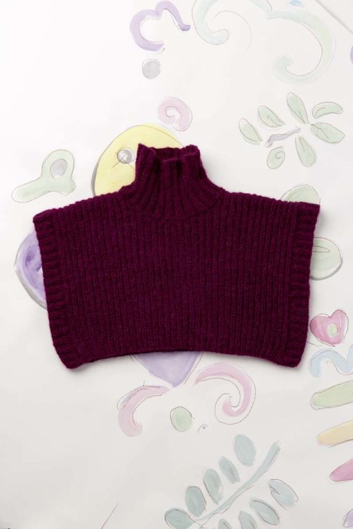 Strickset Poncho Aus Malou Light Von Lang Yarns