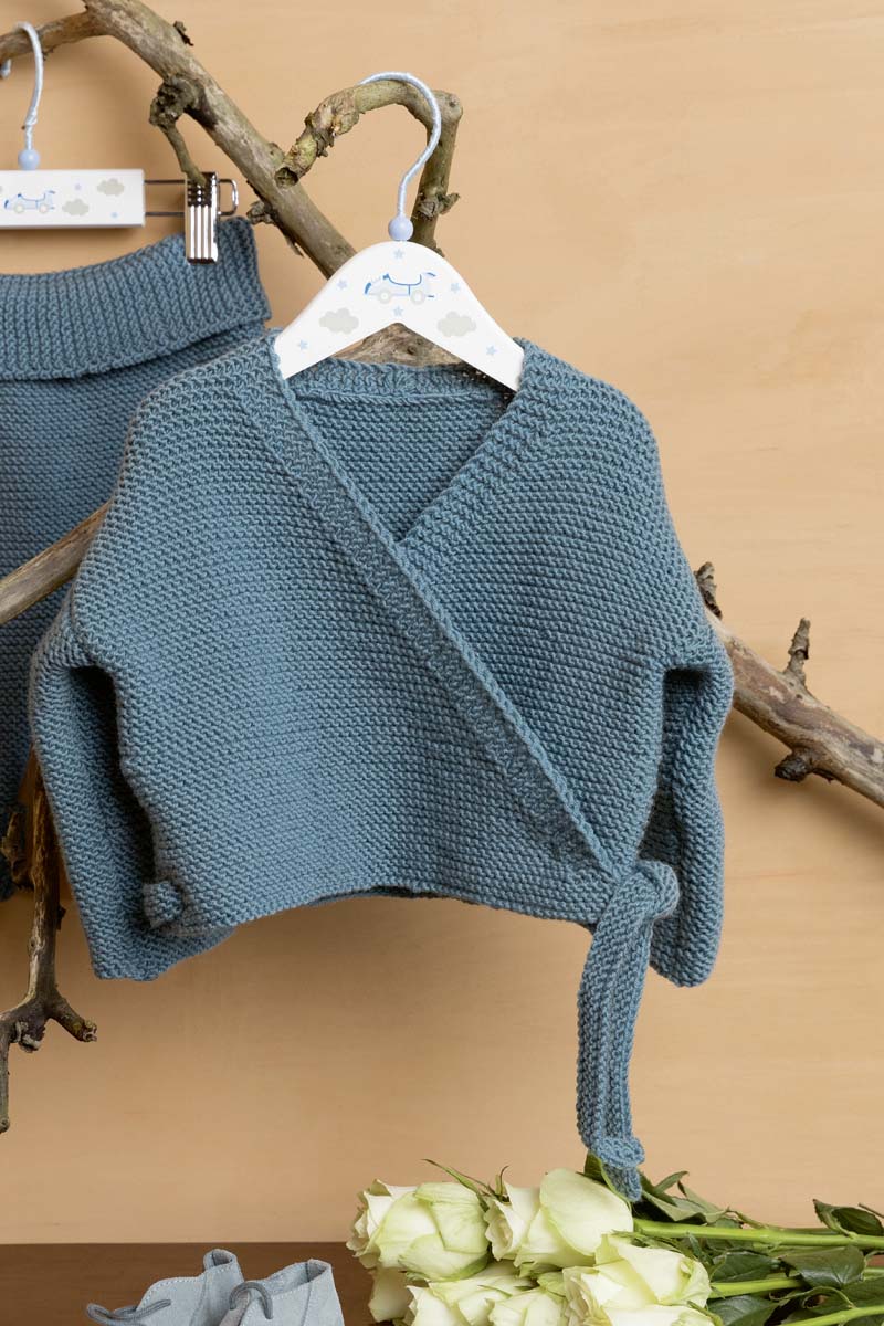 Strickset Wickeljacke Aus Merino 120 Von Lang Yarns 1 Strickset Wickeljacke Aus Merino 120 Von Lang Yarns
