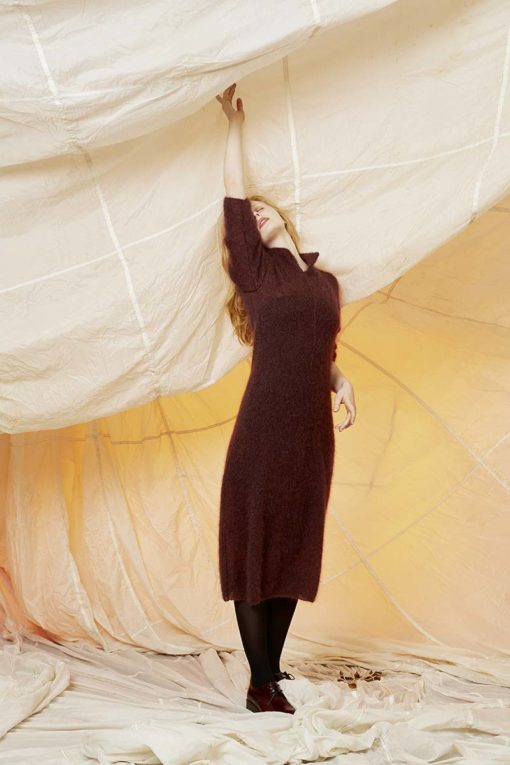 Strickset Kleid Aus Mohair Luxe Von Lang Yarns