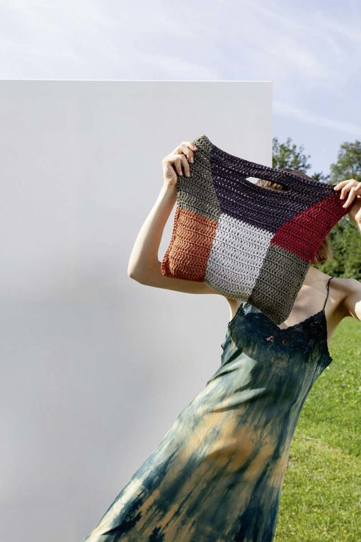 Strickset Tasche Gehäkelt Aus Lino Von Lang Yarns