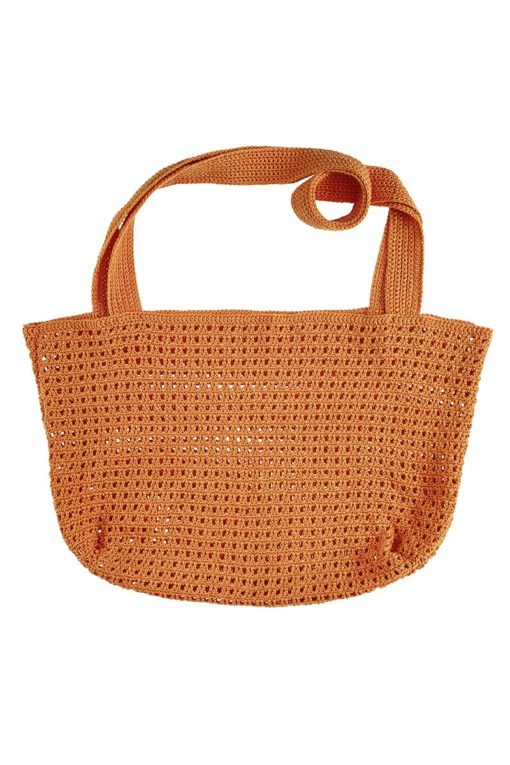 Strickset Bag With Long Shoulder Straps Aus Sunshine Von Lang Yarns