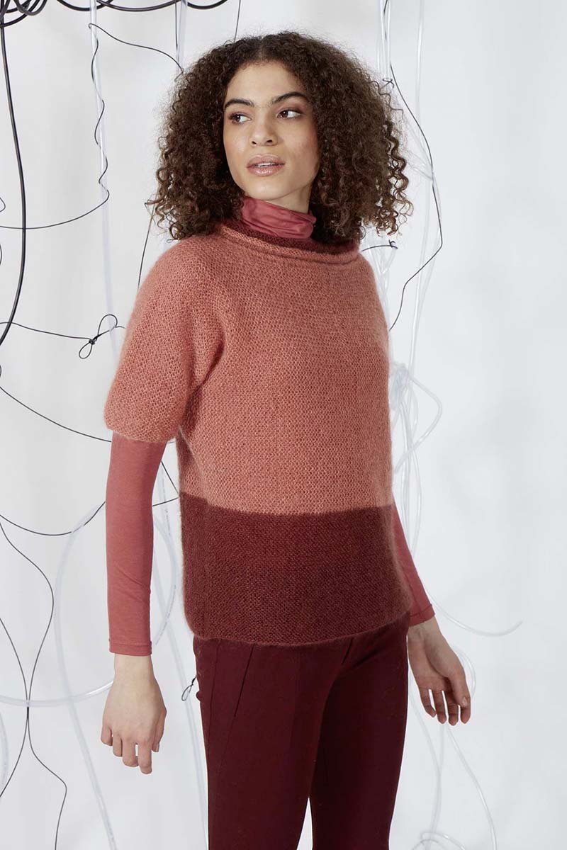 Strickset Pullover Aus Mohair Luxe Von Lang Yarns 4 Strickset Pullover Aus Mohair Luxe Von Lang Yarns – Bild 4