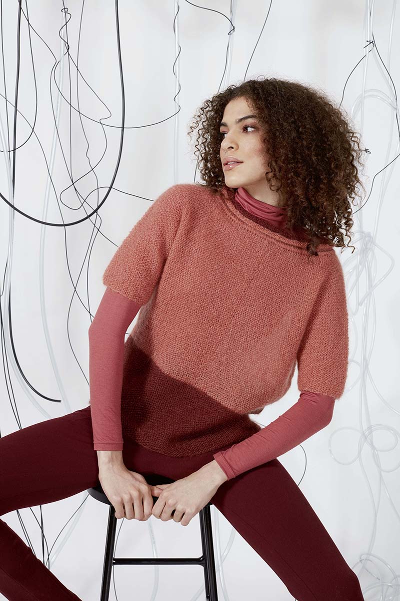 Strickset Pullover Aus Mohair Luxe Von Lang Yarns 1 Strickset Pullover Aus Mohair Luxe Von Lang Yarns