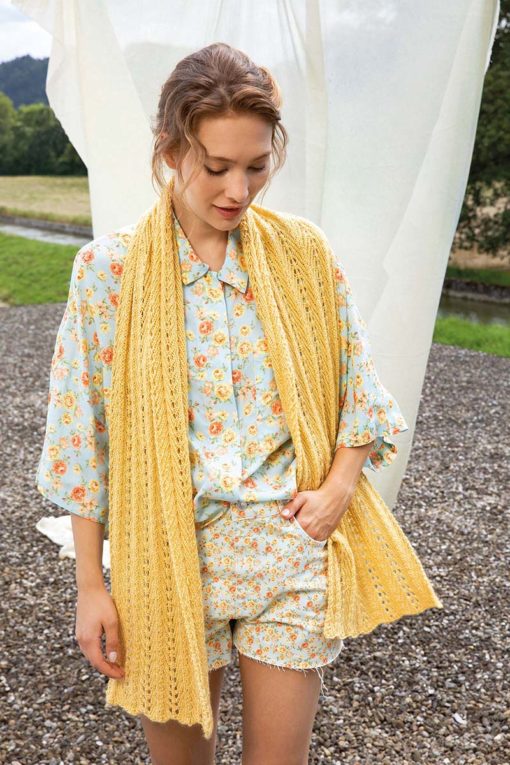 Strickset Schal Aus Liza Von Lang Yarns