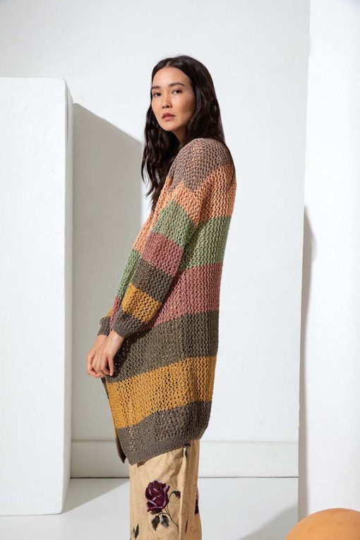 Strickset Lange Jacke Aus Lino Von Lang Yarns