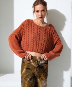 Strickset Kurzer Pullover aus Regina von Lang Yarns