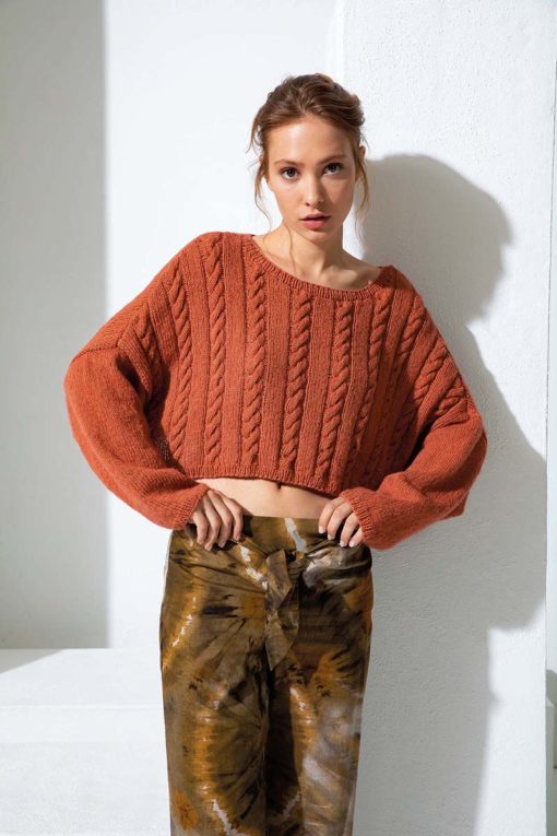 Strickset Kurzer Pullover Aus Regina Von Lang Yarns