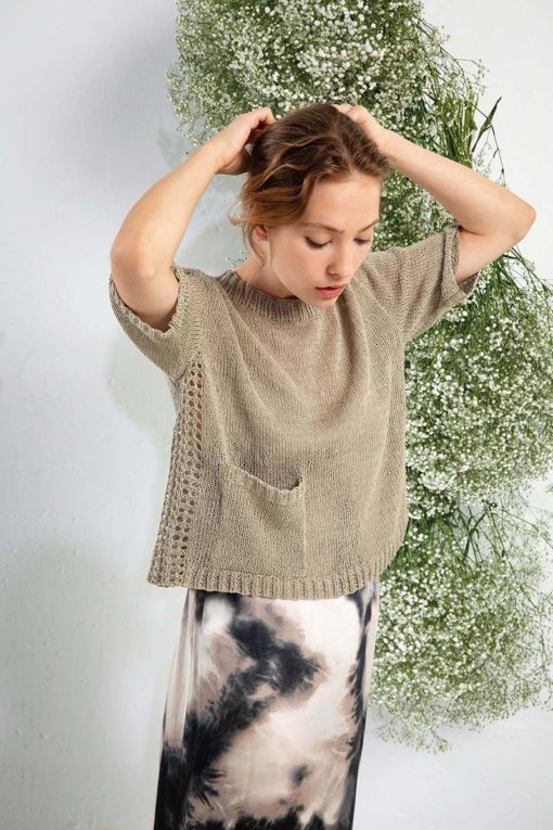 Strickset Kurzarmpullover Aus Crealino Von Lang Yarns