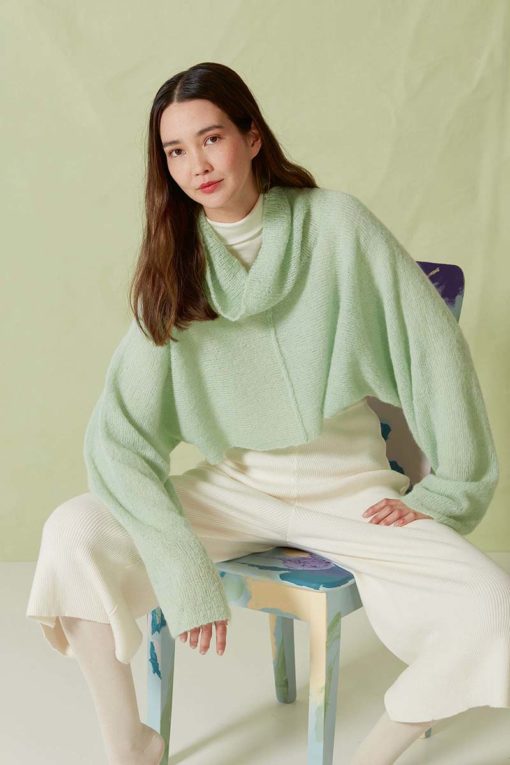 Strickset Poncho Aus Zen Von Lang Yarns