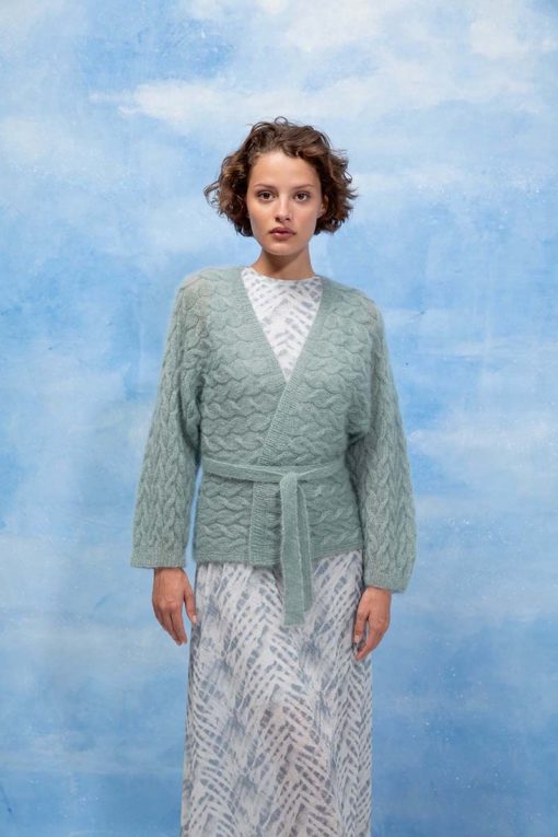 Strickset Wickeljacke Aus Mohair Luxe Von Lang Yarns