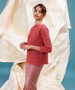 Strickset Gehäkelter Pullover aus Baby Cotton von Lang Yarns