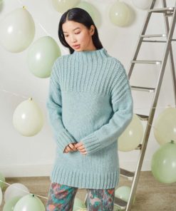 Strickset Pullover aus Lambswool und Lace Lamé von Lang Yarns