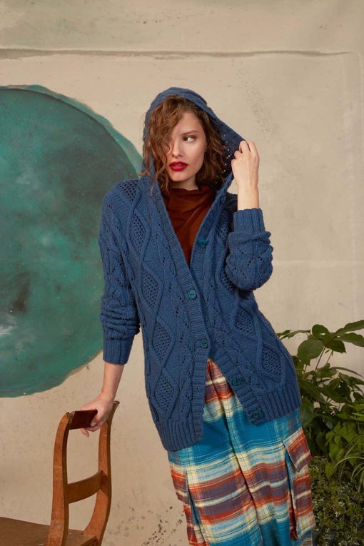Strickset Jacke Mit Kapuze Aus Yak Von Lang Yarns