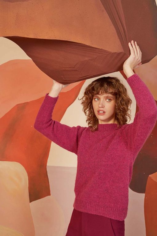 Strickset Pullover Top Down Aus Malou Light Von Lang Yarns