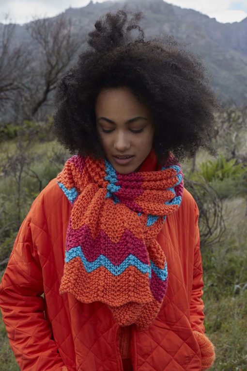 Strickset Scarf Aus Glory Von Lang Yarns