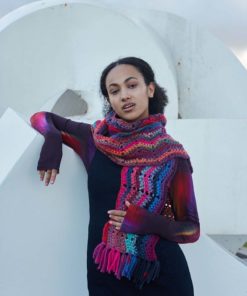 Strickset Scarf Crocheted Lenght-Wise Aus Mystery Von Lang Yarns 7 279 037 001 D3