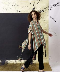 Strickset Poncho aus Norma von Lang Yarns