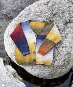Strickset Cardigan aus Merino 150 Dégradé von Lang Yarns