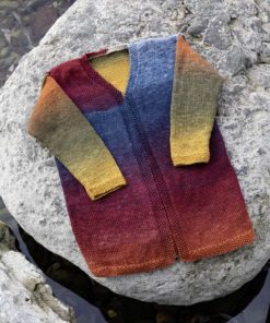 Strickset Cardigan aus Merino 150 Dégradé von Lang Yarns