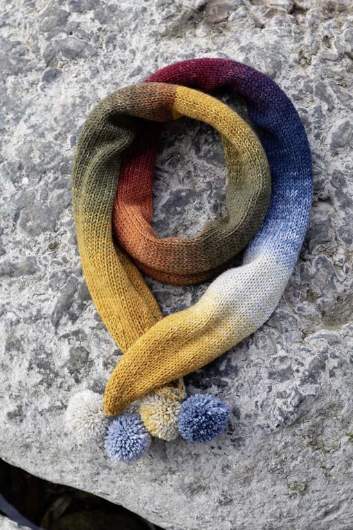 Strickset Schal Und Schlange Aus Merino 150 Dégradé Von Lang Yarns