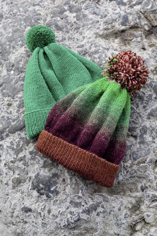 Strickset Mütze Aus Merino 150 Dégradé Von Lang Yarns