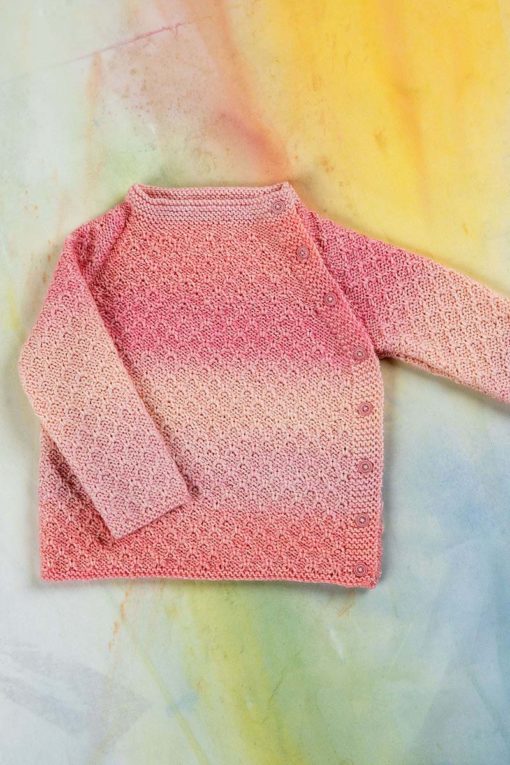 Strickset Wickelpullover Aus Merino 200 Bebe Color Von Lang Yarns