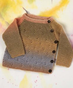 Strickset Wickelpullover aus Baby Cotton Color von Lang Yarns