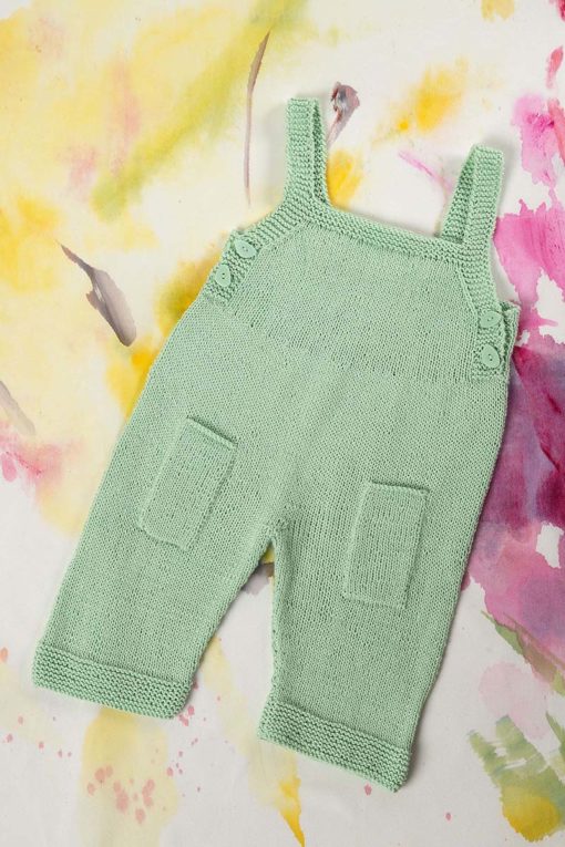 Strickset Latzhose Aus Baby Cotton Von Lang Yarns