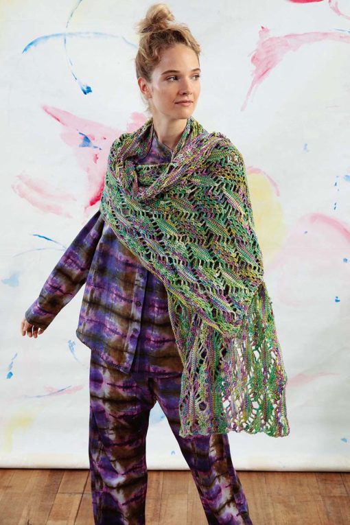 Strickset Schultertuch Aus Karma Von Lang Yarns