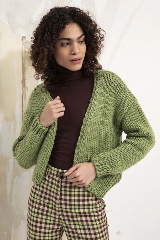 Strickset Kurze Jacke Aus Bold Von Lang Yarns