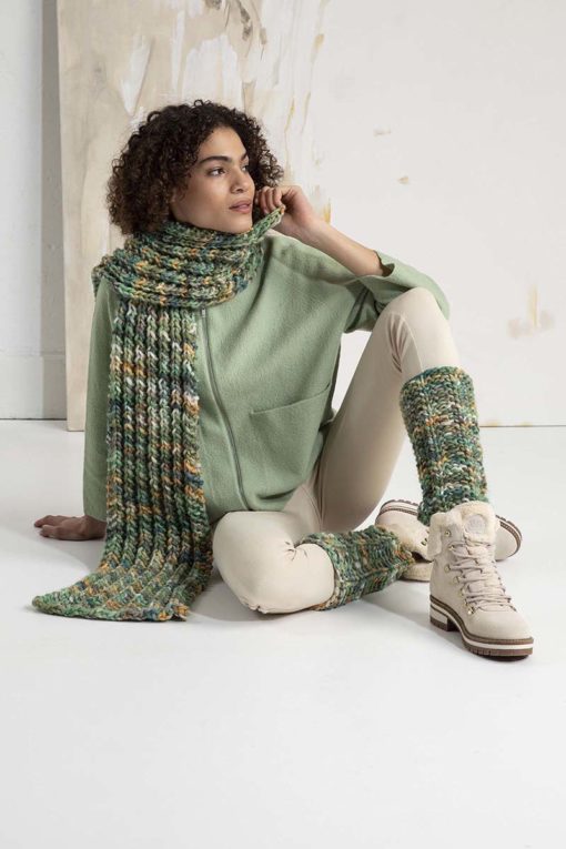 Strickset Schal Aus Bold Color Von Lang Yarns