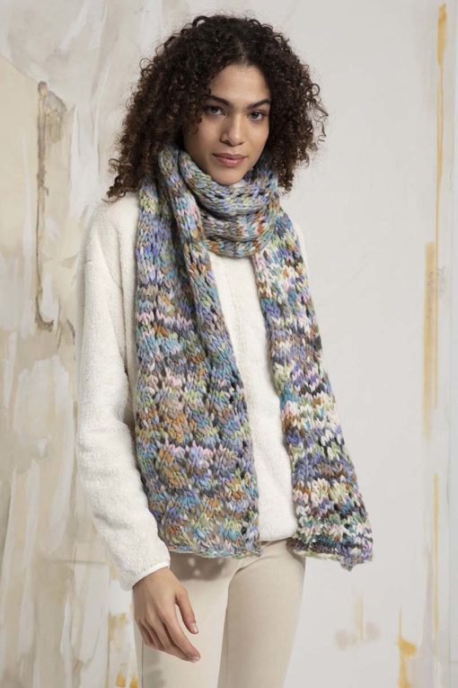 Strickset Schal Aus Bold Color Von Lang Yarns