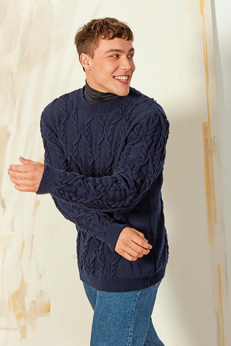 Strickset Herrenpullover Aus Merino 120 Von Lang Yarns 1 Strickset Herrenpullover Aus Merino 120 Von Lang Yarns