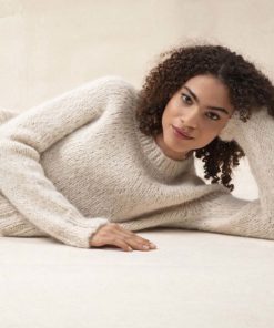 Strickset Pullover Top Down aus Suri Alpaca von Lang Yarns