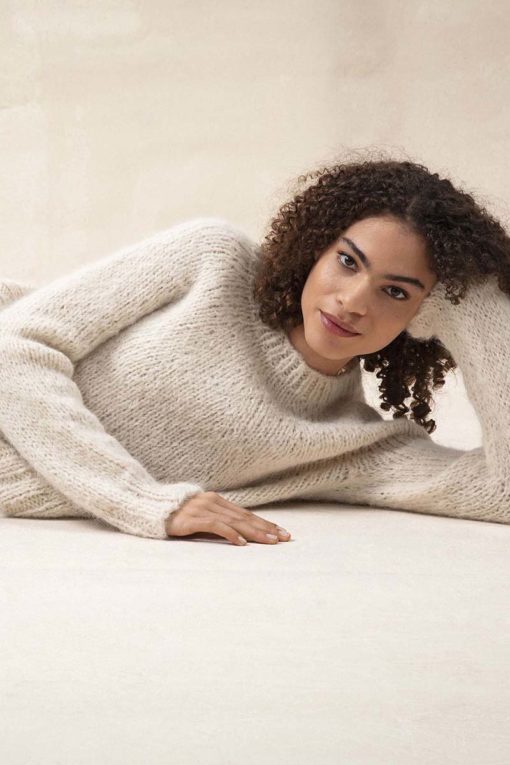 Strickset Pullover Top Down Aus Suri Alpaca Von Lang Yarns