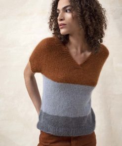 Strickset V-Pullunder Top Down aus Lace von Lang Yarns