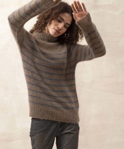 Strickset Pullover Mit Streifen Top Down Aus Lace Von Lang Yarns 5 901 048 007 D1