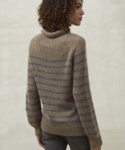 Strickset Pullover Mit Streifen Top Down Aus Lace Von Lang Yarns 6 901 048 007 D2