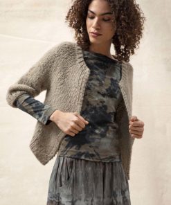 Strickset Jacke Top Down aus Suri Alpaca von Lang Yarns