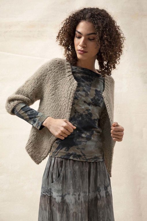 Strickset Jacke Top Down Aus Suri Alpaca Von Lang Yarns