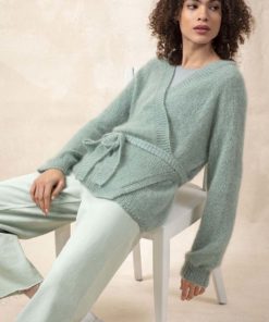 Strickset Wickeljacke Top Down aus Lace von Lang Yarns