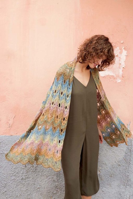 Strickset Schultertuch Aus Paradise Von Lang Yarns