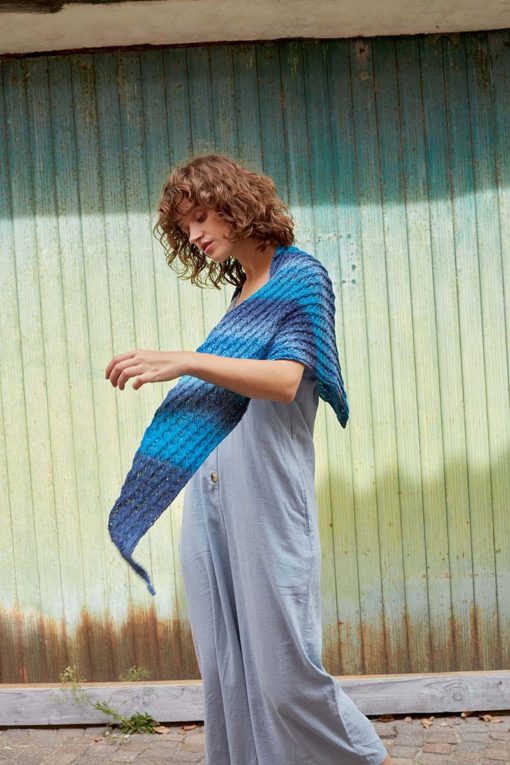 Strickset Dreiecktuch Aus Paradise Von Lang Yarns