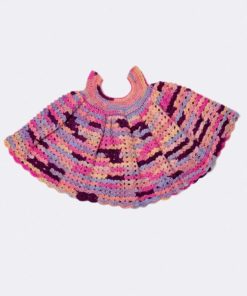 Strickset Häkelkleidchen aus Merino 200 Bebe Color von Lang Yarns